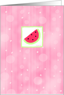Watermelon blank note card