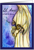Dog angel wings Angel receiving dog little angel passing sympathy card