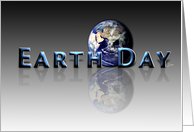 Happy Earth Day Blue planet Earth Legacy Awareness environment awareness celebration,type reflection card