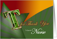 NurseThank you card sincere gratitude T for thank-you card