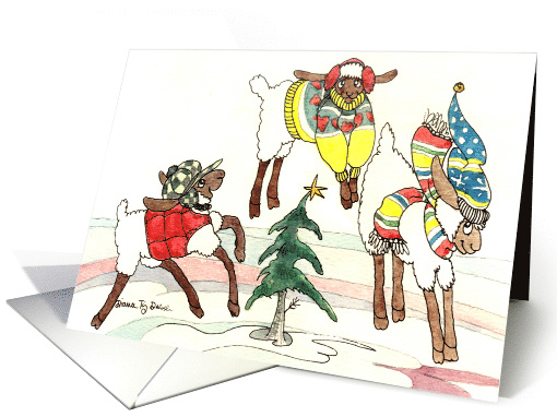 Silly Sheep - Christmas card (105329)