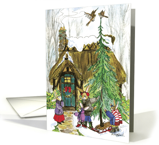 1st Christmas in New Home Perfect Tree card (109863)