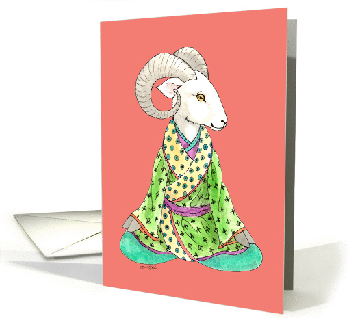 Year of the Sheep/Ram Birthday card (1349400)