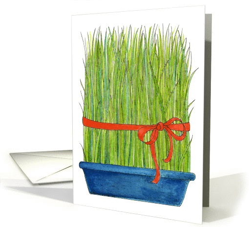 Wheat Grass - Earth Day card (139470)