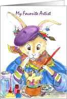 Art Teacher Easter Egg Artist card