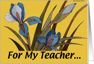 Teacher Iris - Thanks card