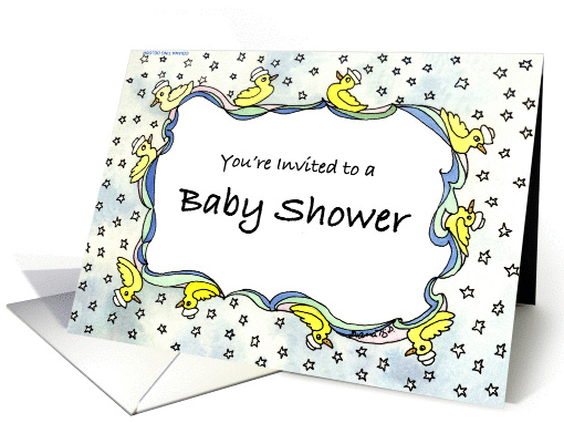 Duckie Shower Invite card (206907)