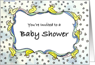 Duckie Shower Invite card