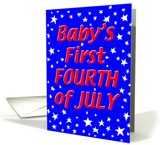 Baby's 1st July 4th Stars card (215072)