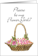 Basket - Flower Girl? card