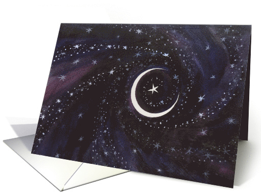 Ramadan New Moon & Stars card (235724)