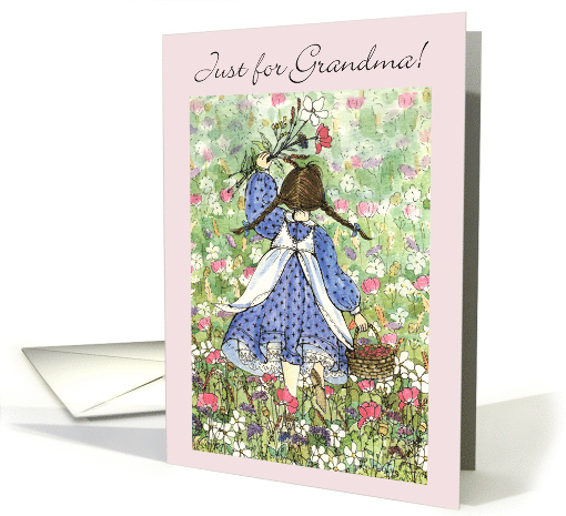 Grandparents Day for Grandma Flower Fields card (237408)