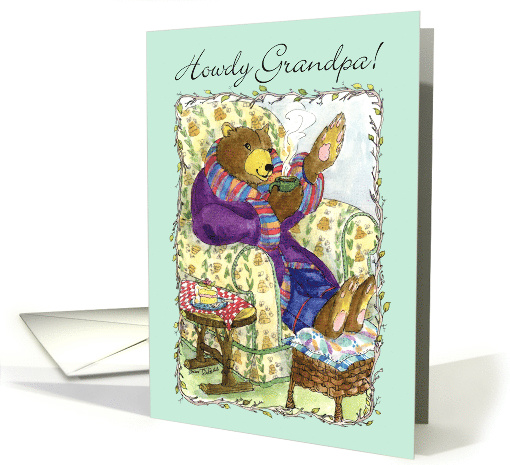 Grandparents Day Grandpa Bear card (237418)