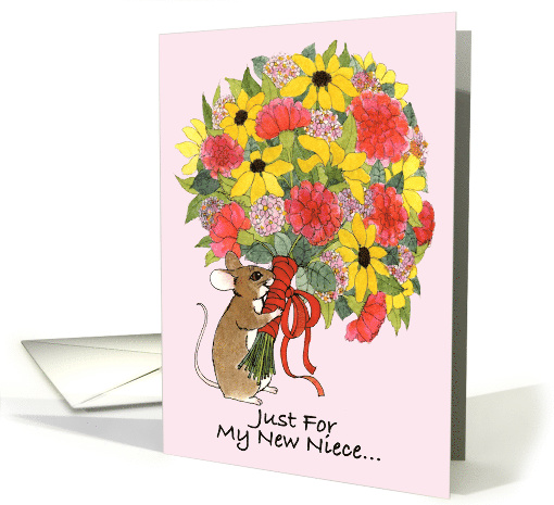 Niece Welcome Bouquet card (240014)