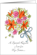 Sis Bouquet, Maid of Honor? card