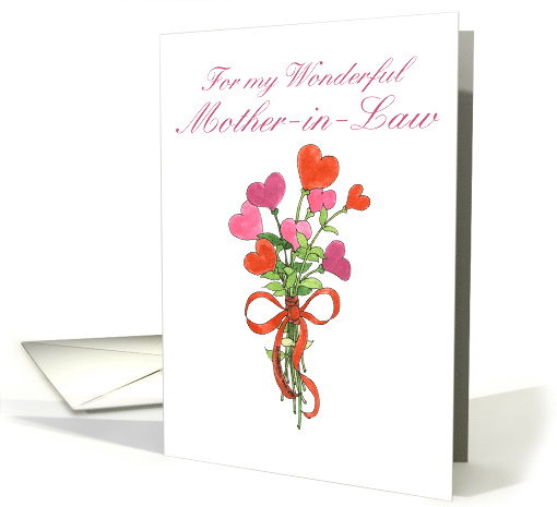 Mother-in-Law Day Heart Bouquet card (265379)