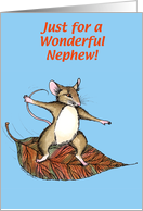 Thanksgiving Mouse, Nephew card