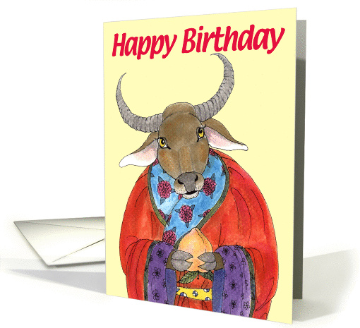 Ox Happy Birthday! card (352724)