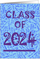 Son 2024 Grad Announcement Blue card