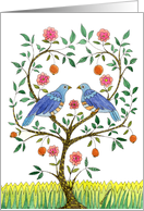 Wedding Anniversary Blue Doves card