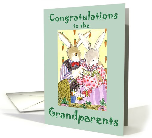 Congratz Grandparents -BunnyFamily card (437241)