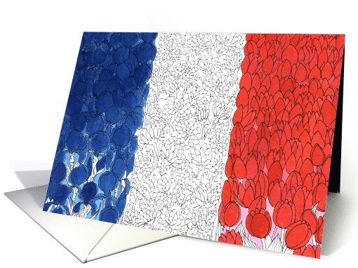 Bastille Day Bleu Blanc Rouge card (451042)