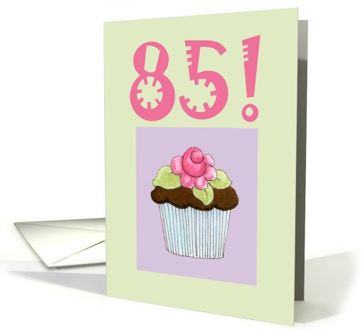 Rose Cupcake Invite 85 birthday card (468836)