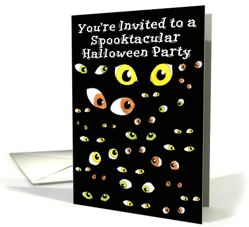 Halloween Eyes Invite Party card (473587)
