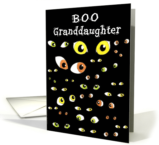 Granddaughter Halloween Eyes card (489981)