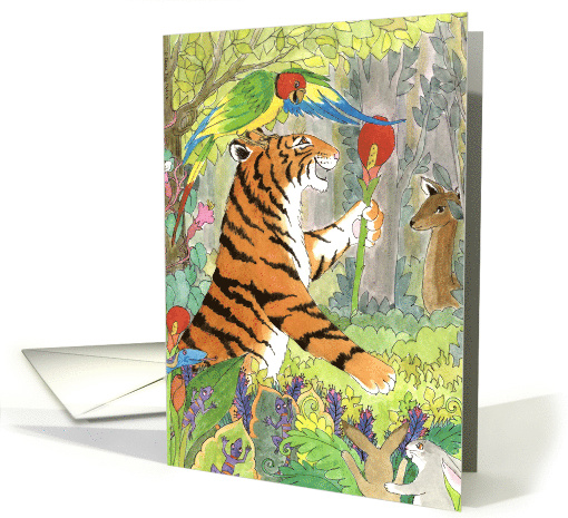 Tiger Birthday card (525104)