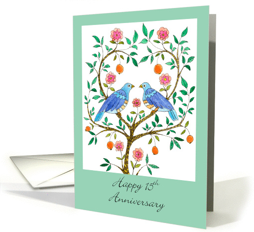 Blue Doves 15th Anniversary card (551298)