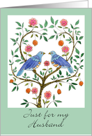 Anniversary Husband Blue Doves card