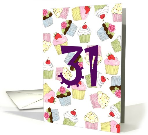 Cupcakes Galore 31st Birthday card (619980)