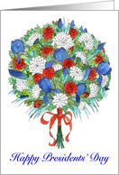 Presidents’ Day Patriotic Bouquet card