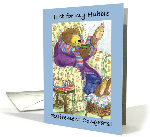 Hubbie Retirement Congrats Pappa Bear card (679263)