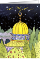For Fiance Eid al Fitr Golden Mosque card
