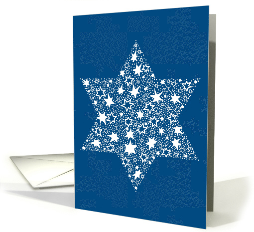 Hanukkah Stars of David card (726387)