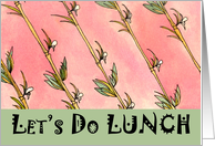 Lunch Invitation Bamboo card