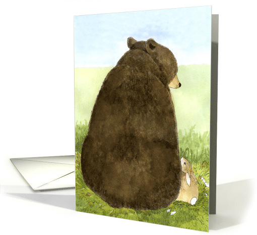 Friendship Day Bear & Bunny card (833804)