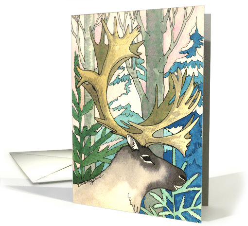 Caribou Woods - Christmas card (87144)
