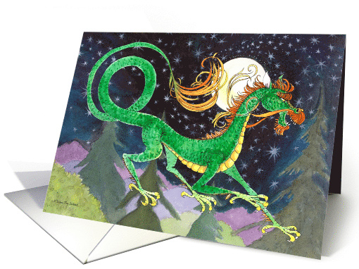 Starry Night Dragon New Year card (892241)