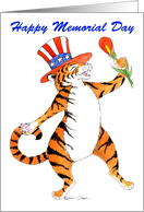 Happy Birthday & Memorial Day Tiger card