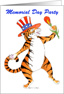 Memorial Day Party Invite, Tiger card