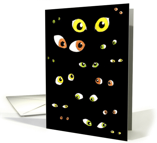 Halloween Eyes card (95908)