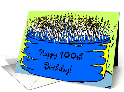 Happy 100th Birthday! card (132350)
