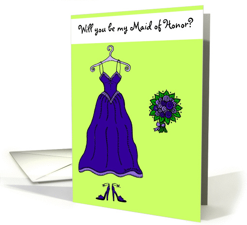 Will you be my Maid of Honor? card (137285)