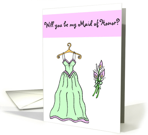 Will you be my Maid of Honor? card (137295)