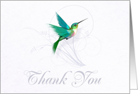 Hummingbird Thank You card