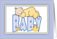 New Baby Boy card