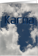 Karma Blue Break up card